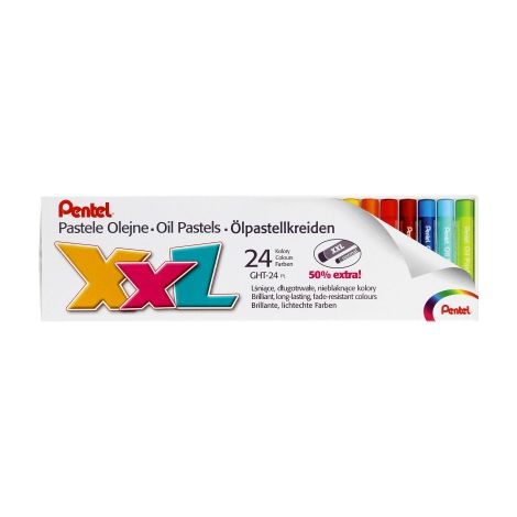 Pastele olejne Pentel XXL, 24 kolory
